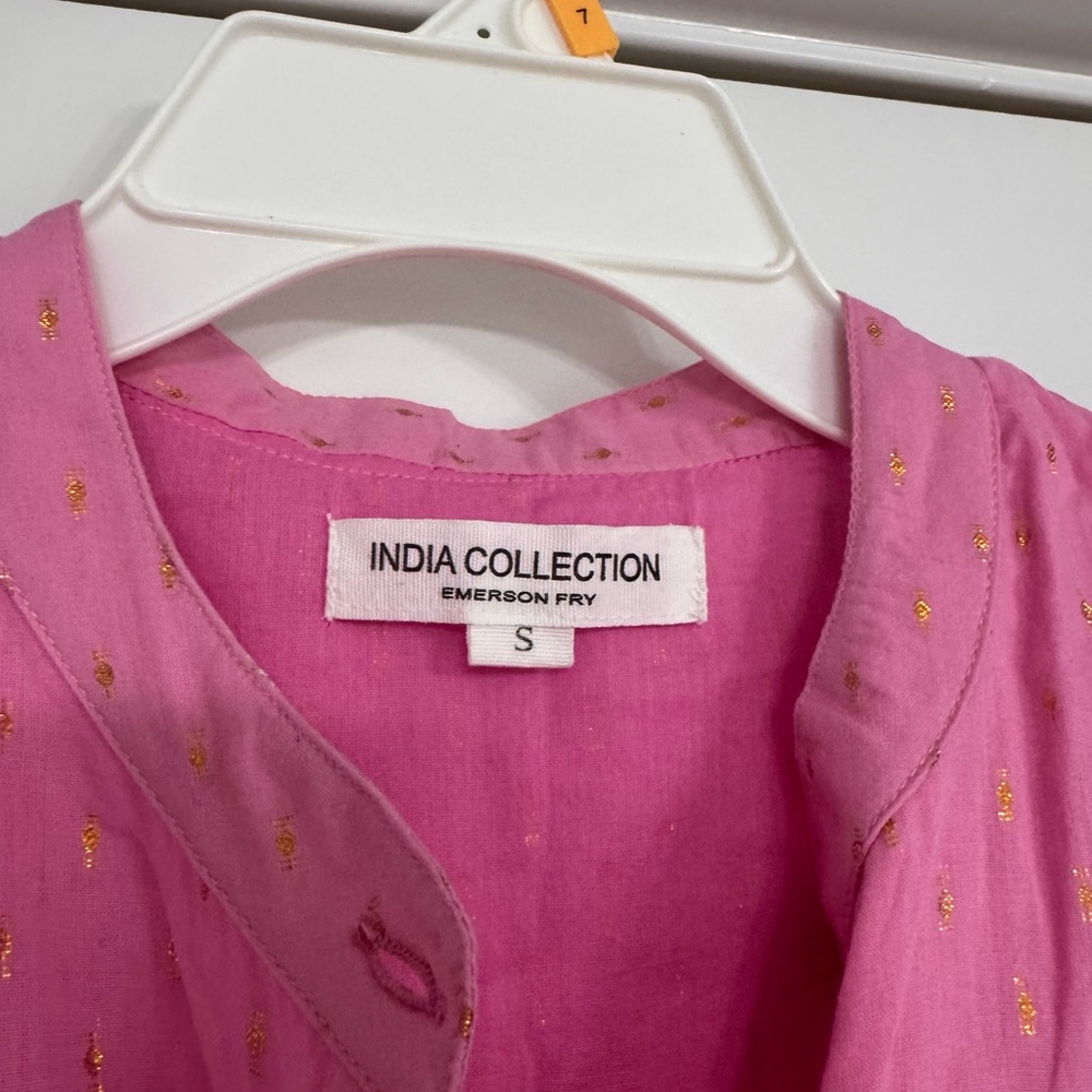 EMERSON FRY LUCY DRESS - PINK GOLD DOT LUREX - Picture 8 of 10